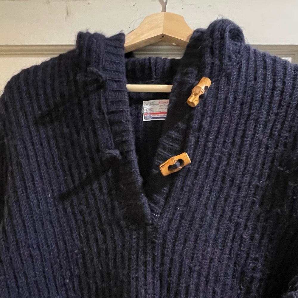 Vintage Pendleton Wool Hooded Pullover Sweater - image 2
